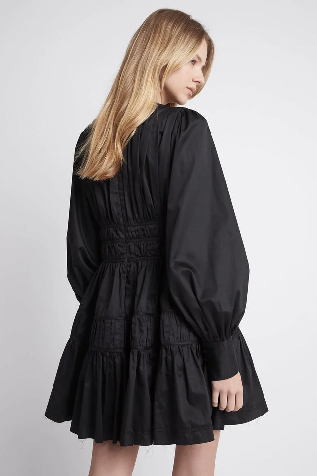 AJE Fallingwater Black Mini Dress