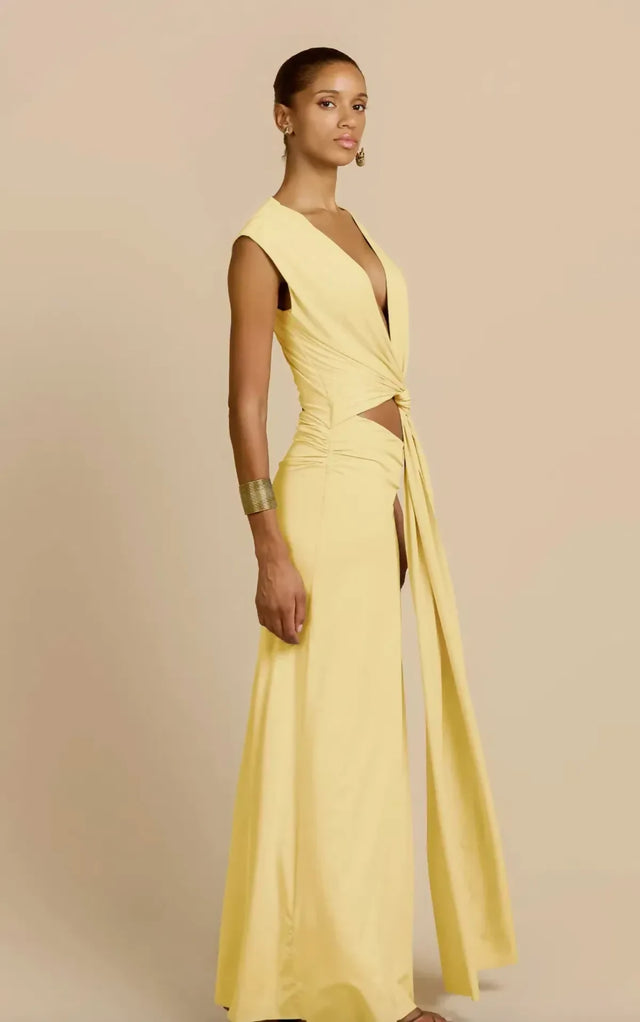 Arcina Ori Jade Dress Lemon Yellow Size 8