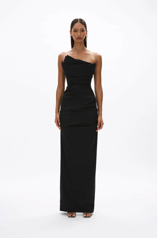 Rachel Gilbert Salma Gown Black