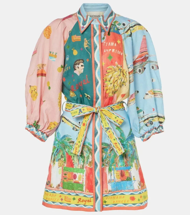 Alemais All Aboard Mini Dress Size