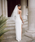 Galia Lahav Carmen column side slit silk dress - Passion For Fashion 