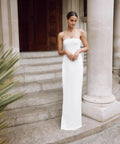 Galia Lahav Carmen column side slit silk dress - Passion For Fashion 