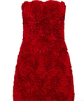 Gazer Rosette Mini Dress Size 6 - 6 / Red - Dresses