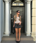 Gimaguas Diana Mini Skirt - 8 / Black - Skirts