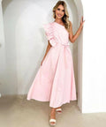 Gingham & Heels Rowler Dress in Pink - 10 / Pink - Dresses