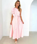 Gingham & Heels Rowler Dress in Pink - 10 / Pink - Dresses