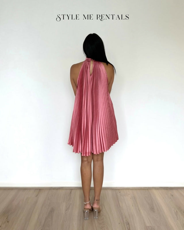 L'idee Amour Mini Dress Rose Size AU 8