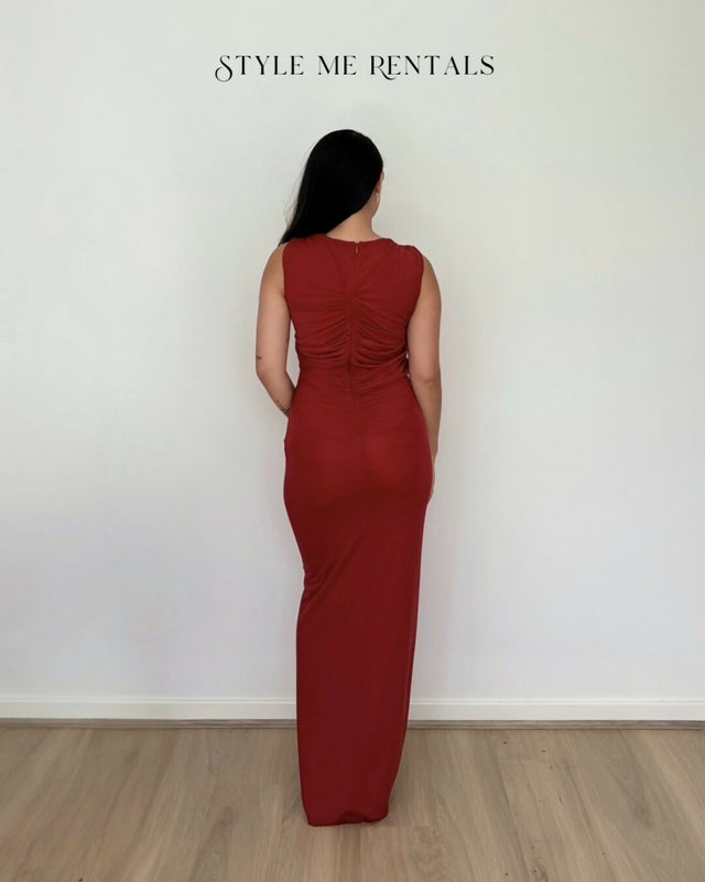 Christopher Esber Venus Tank Dress Cherry