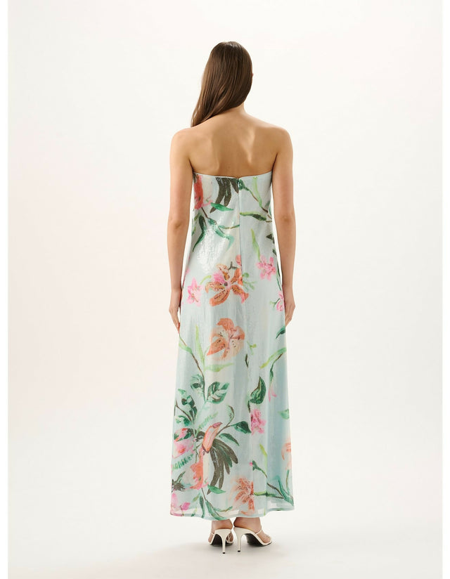 Roame Bianca Strapless Sequin Maxi Dress