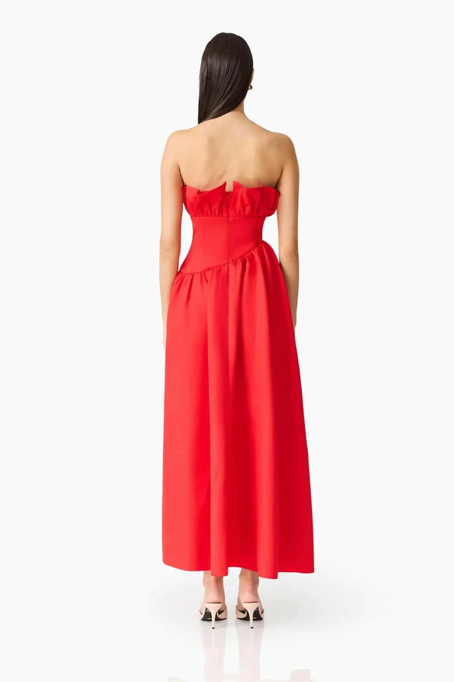 Elliatt Laurel Sleeveless Maxi - Red - Size 14