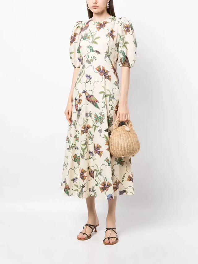 Alemais Birdie Midi Dress Print