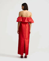 Aston Studio Primsrose Dress in Ruby view 4