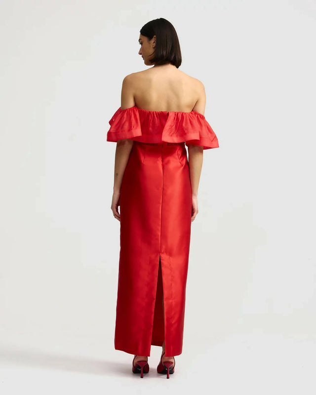 Aston Studio Primsrose Dress in Ruby