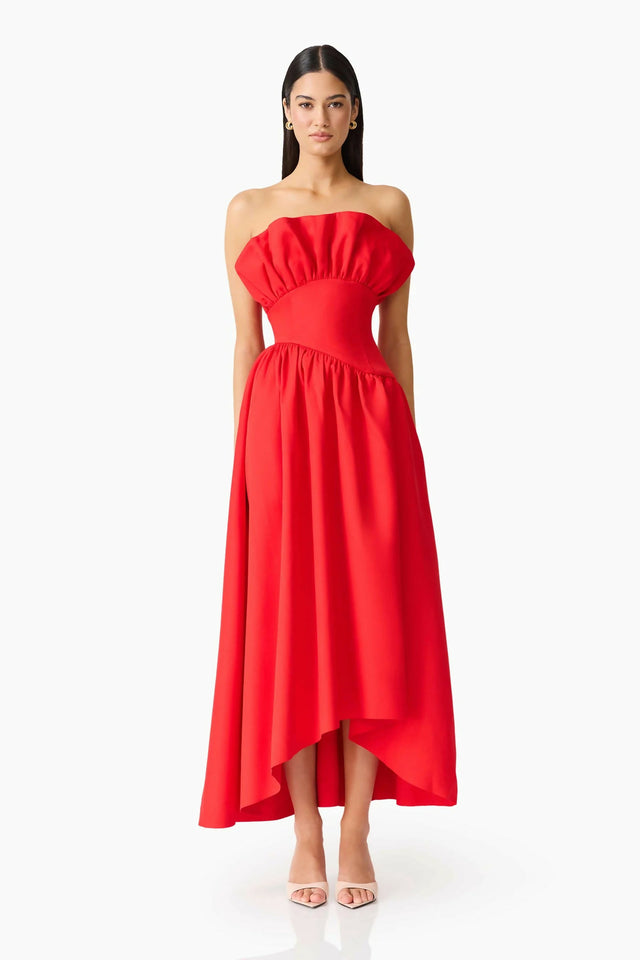 Elliatt Laurel Sleeveless Maxi Dress In Red