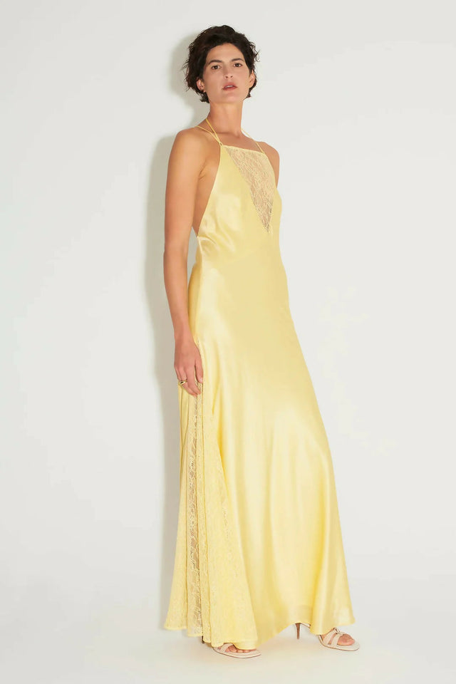 Hansen & Gretel Arie Lace Dress In Butter - 8 / Yellow - Dresses