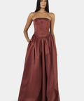 Hansen & Gretel Audrey Gown - Pinot - 14 / Brown - Dresses