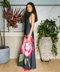 Harper Lu Cowl Slip Halter Dress - 8 / Print - Dresses