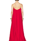 Helsa Crinkle Pleated Gown in Very Red - 8 / Red - Dresses