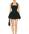 Helsa Fallie Halter Mini Dress - 8 / Black - Dresses