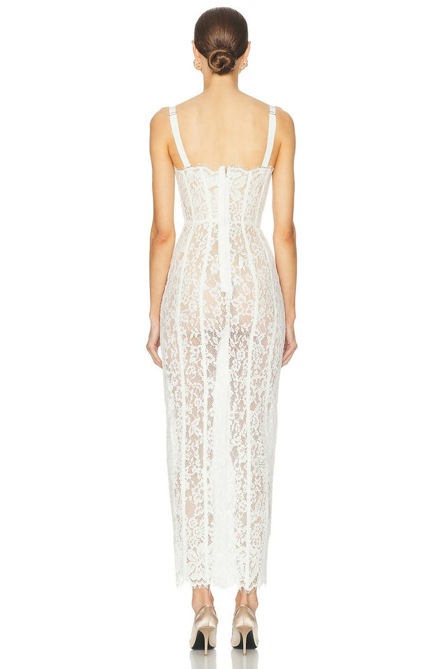 helsa dress Helsa Lace Column Dress White XS Passion For Fashion
