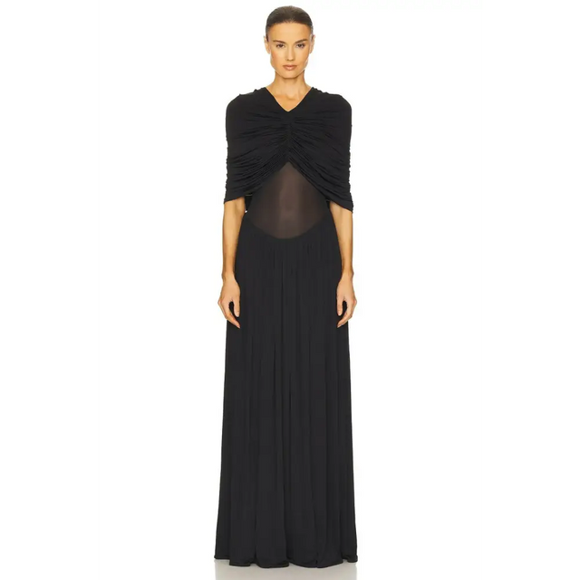 Helsa Philomena Jersey Dress Black Size XS & M - Dresses