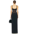 Helsa Sheer Knit Curve Maxi Dress - 6 / Black - Dresses