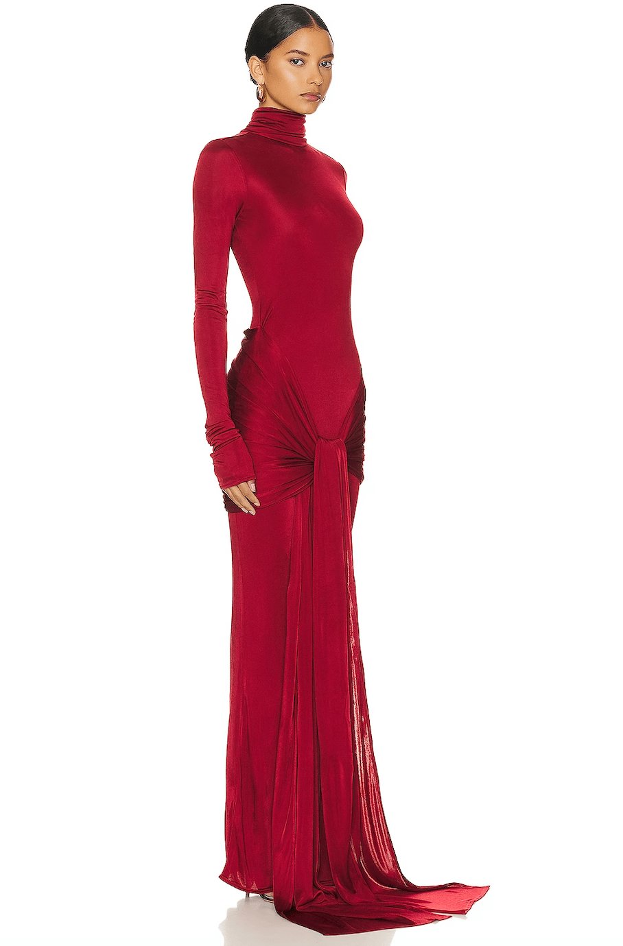 Helsa slinky jersey sarong maxi dress - Passion For Fashion 