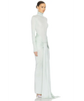 Helsa Slinky Jersey Sarong Maxi Dress Mint Green Size XS & M - Dresses