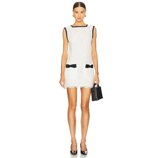 Helsa The Lace Mini Dress White Size XS & S - Passion | Passion For Fashion Helsa The Lace Mini Dress White Size XS & S - Passion | Passion For Fashion