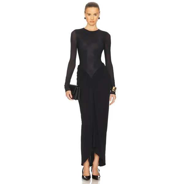 helsa black long sleeve dress Helsa The Margot Dress Passion For Fashion Dress Hire