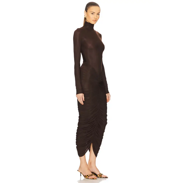 Helsa The Super Sheer Ruched Dress Passion For Fashion