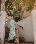 Hemant And Nandita Sage Midi Skirt and Top Set Floral Size Medium - 10 / Floral - Outfit Sets