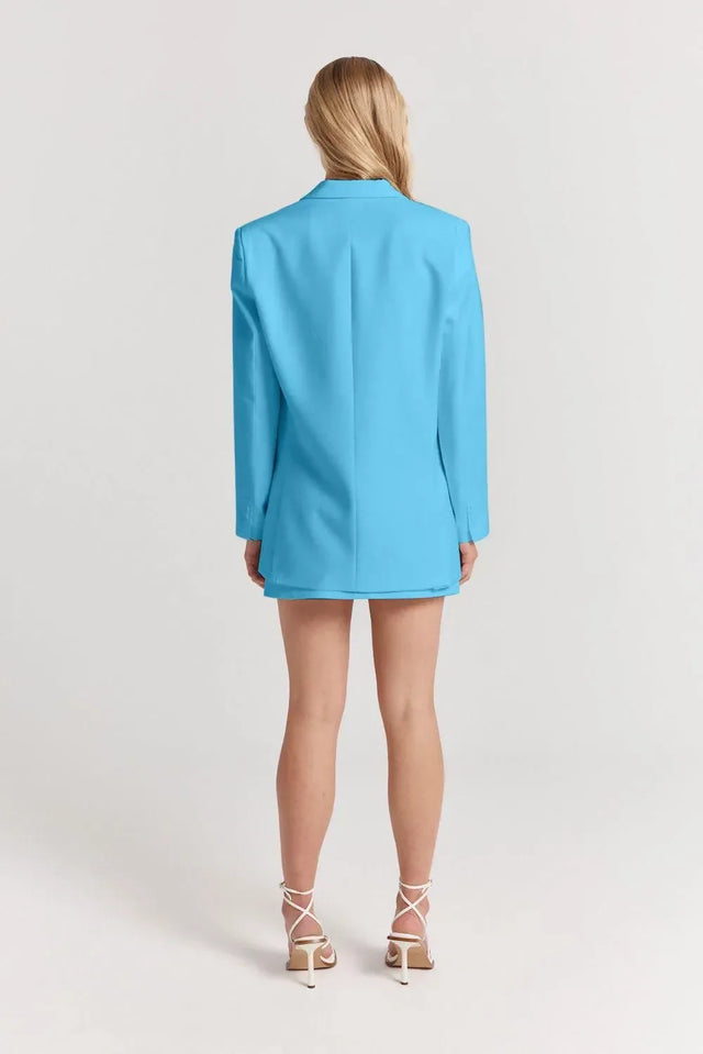 Henne Normie Jacket and Delfina Mini Skirt Set Blue Size M / AU10 - 10 / Blue - Outfit Sets