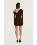 Henne Paris Mini Dress Brown Size 8 10 - Dresses