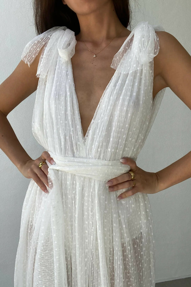 Her Empire Bella Dress - 8 / White - Dresses