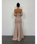 Herve Leger Blush Sara Gown - 8 / Pink - Dresses