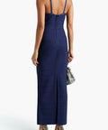 Herve Leger Crystal Embellished Gown Navy Size M / AU 10 - 10 / Blue - Dresses