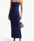 Herve Leger Crystal Embellished Gown Navy Size M / AU 10 - 10 / Blue - Dresses
