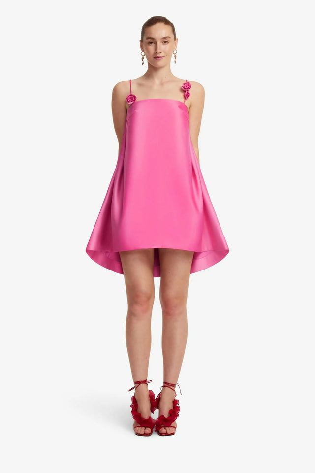 Leo Lin Fiona Rose Mini Dress - Pink