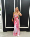 HNTR Gaia Gown in Lillie - 6 / Multi - Dresses