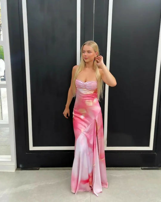 HNTR Gaia Gown in Lillie - 6 / Multi - Dresses