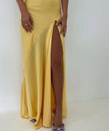 HNTR The Label Gaia Gown in Gold Sun - 6 / Yellow - Dresses