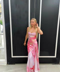 Hntr The Label Gaia Gown in Lillie Print - 6 / Print - Dresses