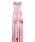 Hntr The Label Gaia Gown in Lillie Print - 6 / Pink - Dresses