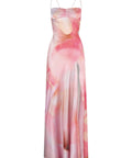 Hntr The Label Gaia Gown in Lillie Print - 6 / Pink - Dresses
