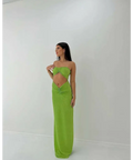 HNTR the Label Green Yasmin Shimmer Gown - 6 / Green - Dresses