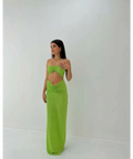 HNTR the Label Green Yasmin Shimmer Gown - 6 / Green - Dresses