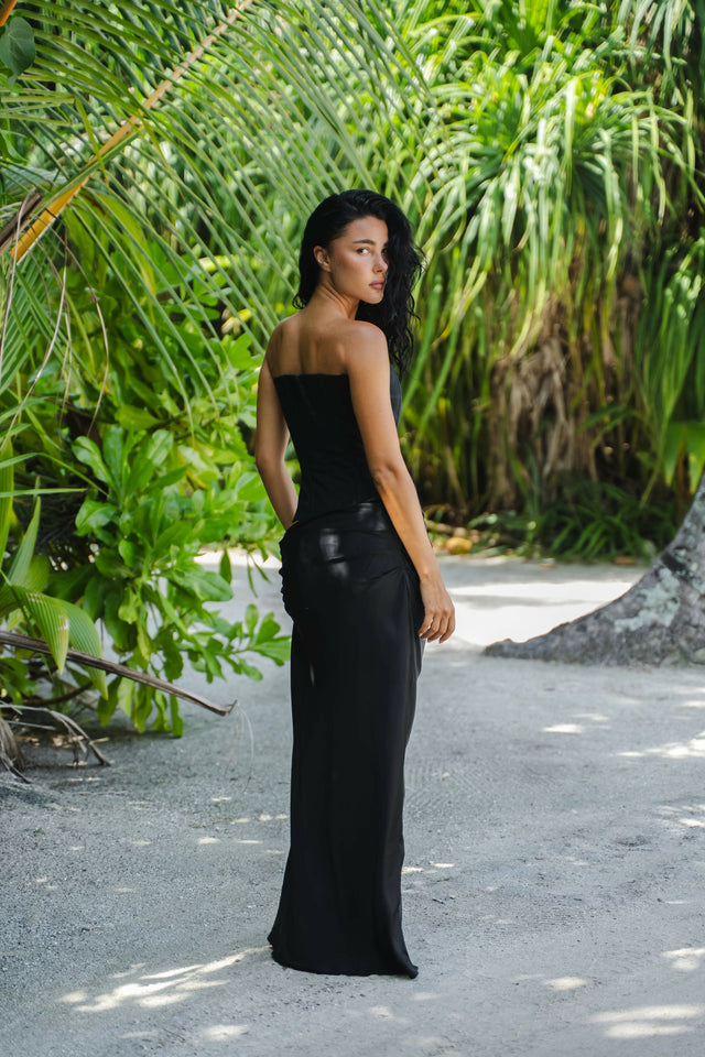 HNTR The Label Huxley Gown in Black - Dresses