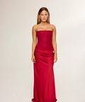HNTR The Label Huxley Gown in Wine - Dresses