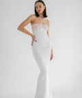 Hntr The Label Luci Gown - Ivory - 6 / White - Dresses